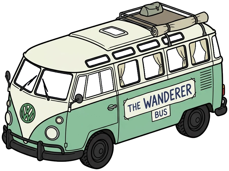 Vintage Retro Camper Van